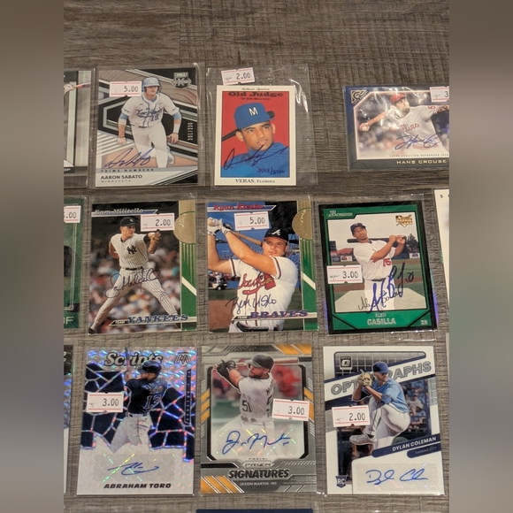 39 MLB Baseball Sports Cards Collection Auto Autograph Signed Signature Card Lot - Picture 4 of 8